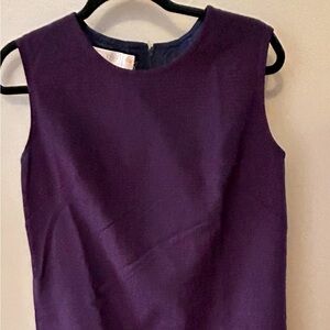 Vintage Pendleton Mini plaid sleeveless wool dress